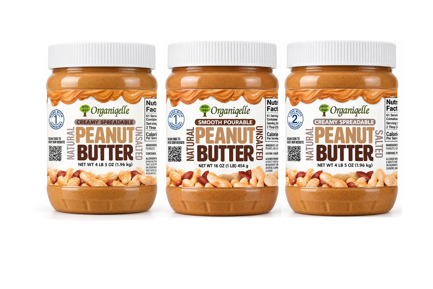 Natural Creamy Nut Butters