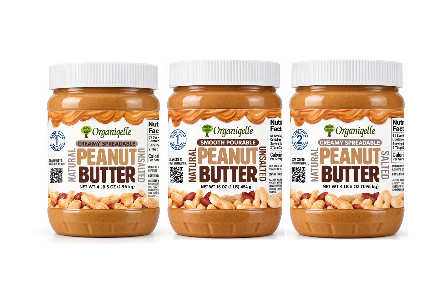 Natural Creamy Nut Butters