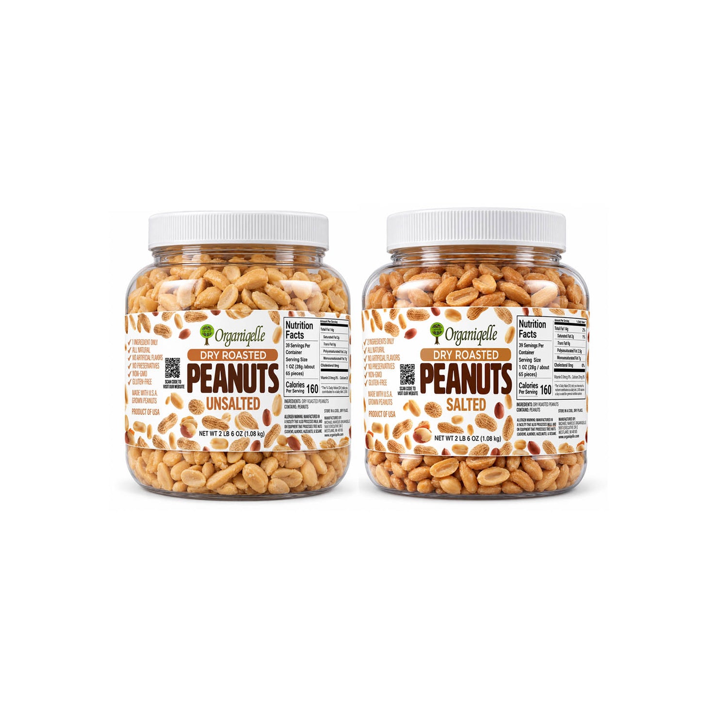 Dry Roasted Peanuts Salted & Unsalted